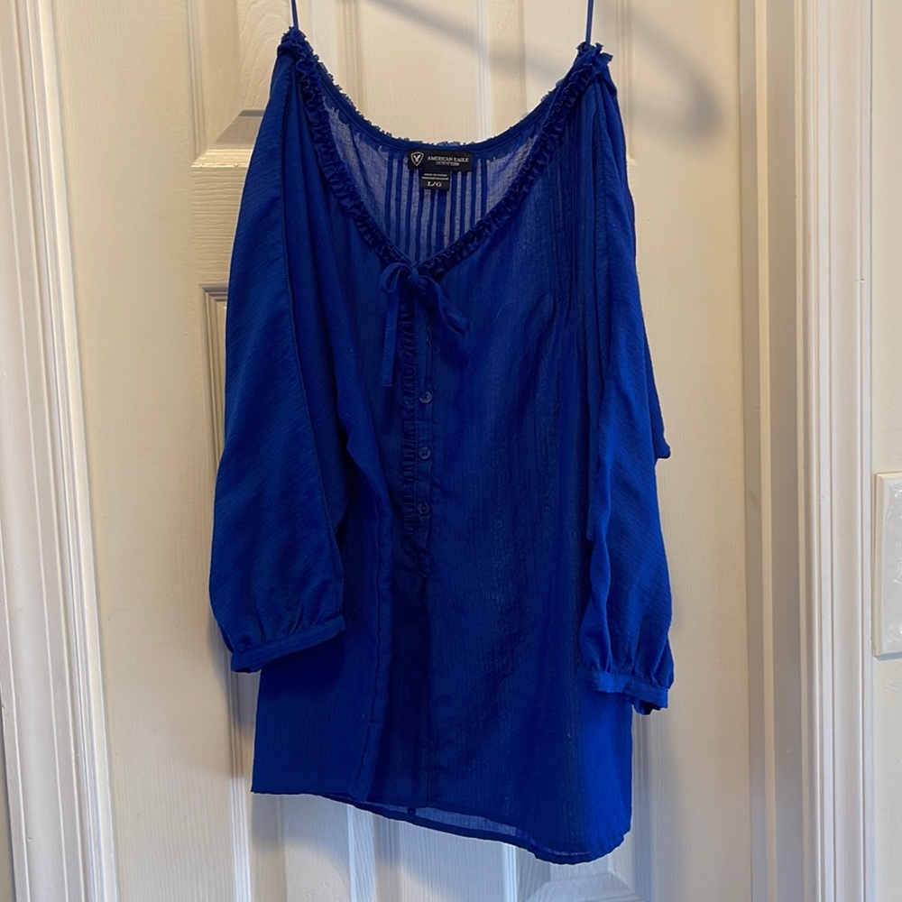 Navy Blue Blouse - Large